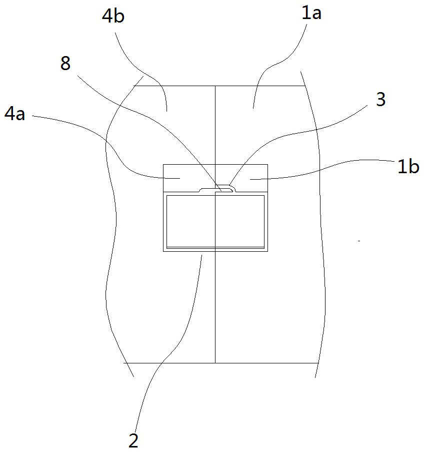 A wire groove wall-penetrating component