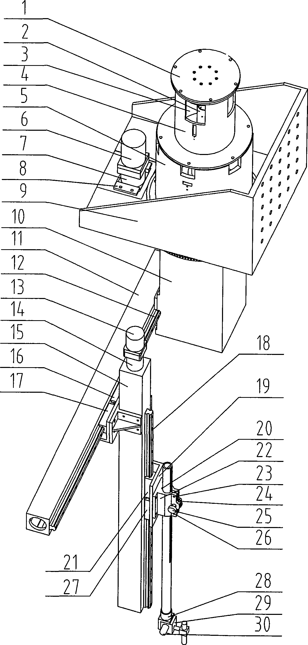 Suspended type pipe-jointing welding robot