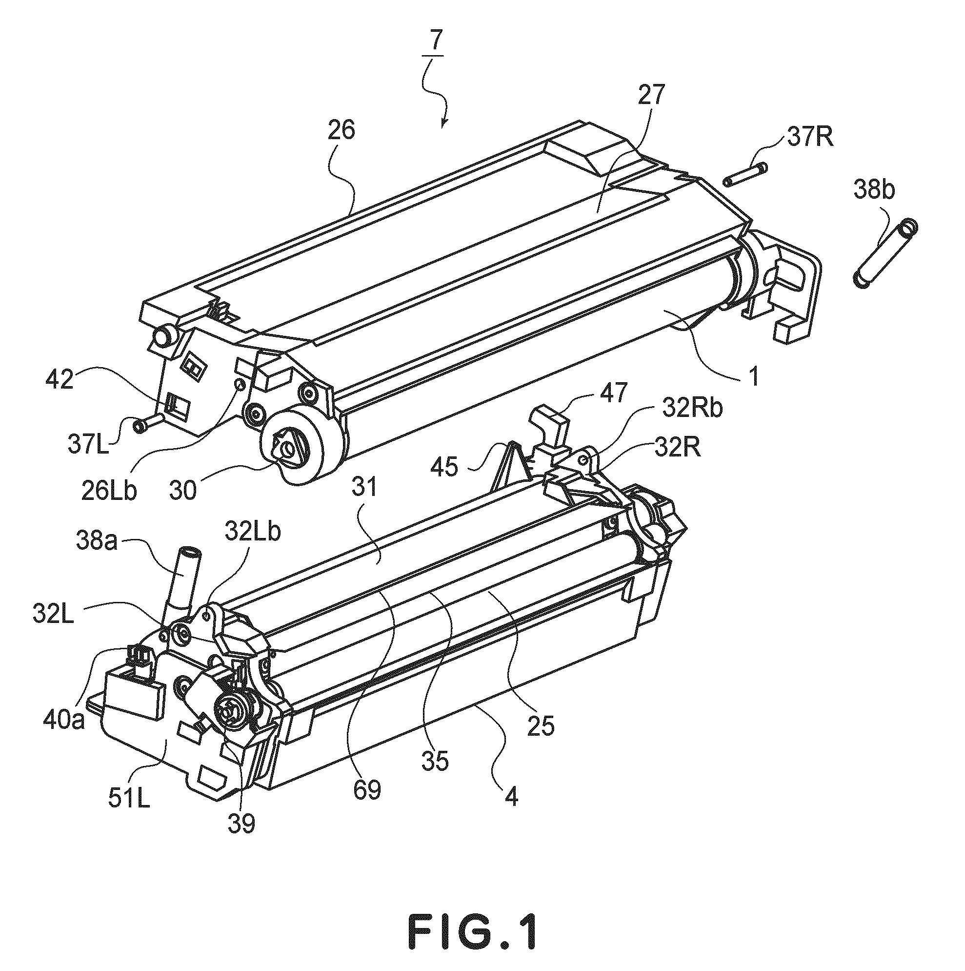 Process cartridge and assembling, disassembling remanufacturing method therefor