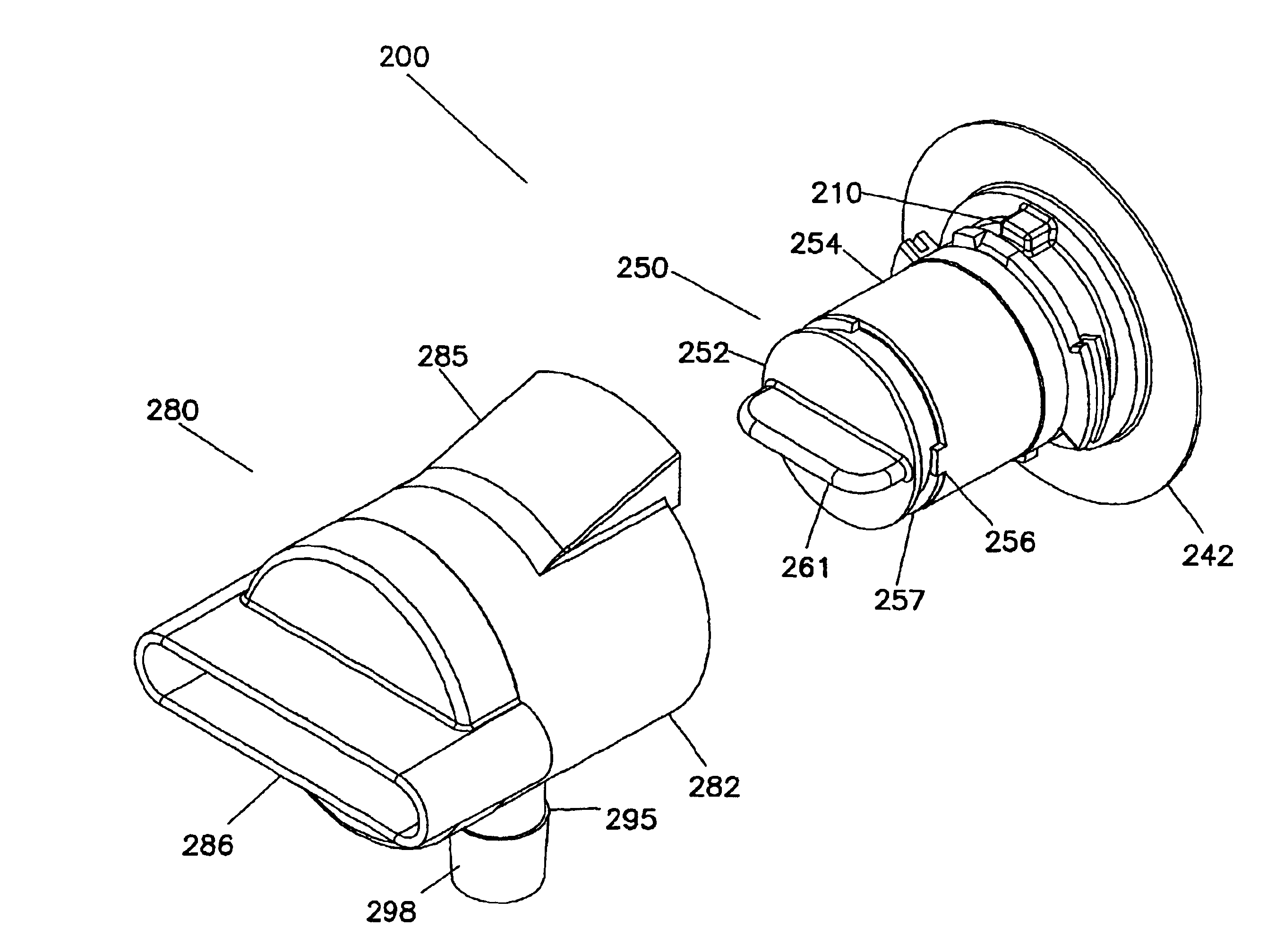 Coupling and closure apparatus for dispensing valve assembly