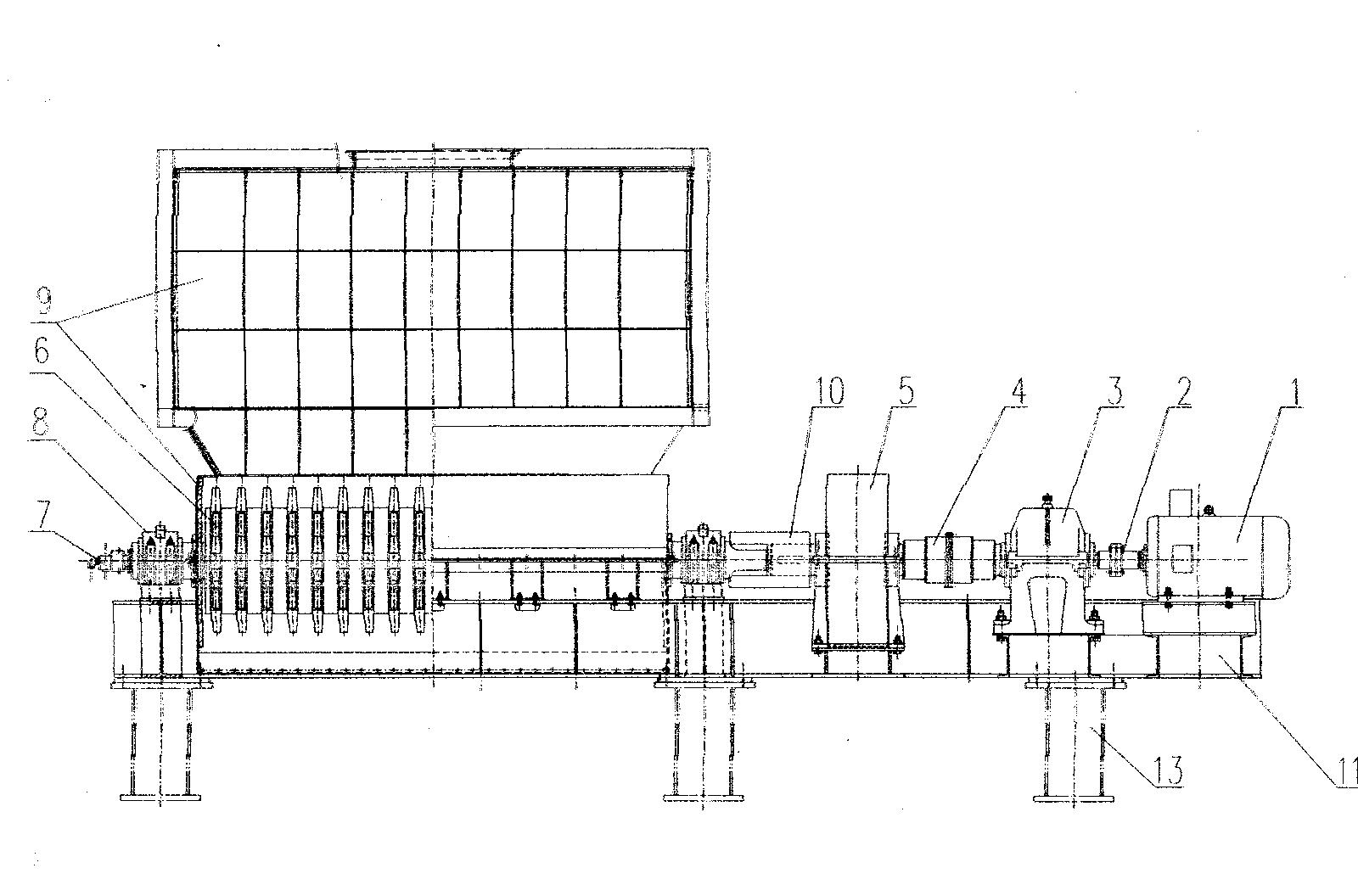 Double-tooth roller red coke crusher