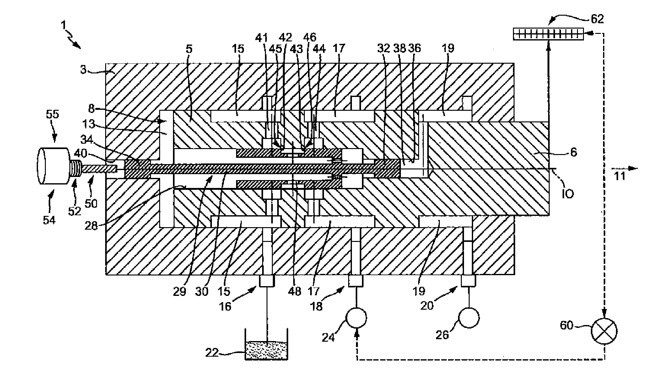 Hydraulic drive device having two pressure chambers and method for operating a hydraulic drive device having two pressure chambers