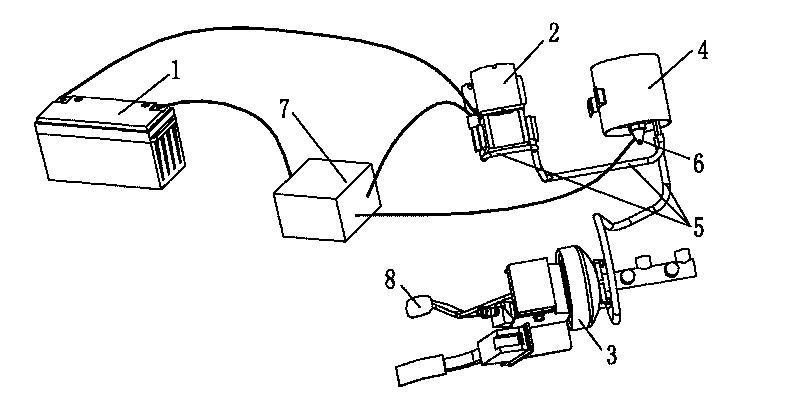 Electric power assisting brake auxiliary system of electric car