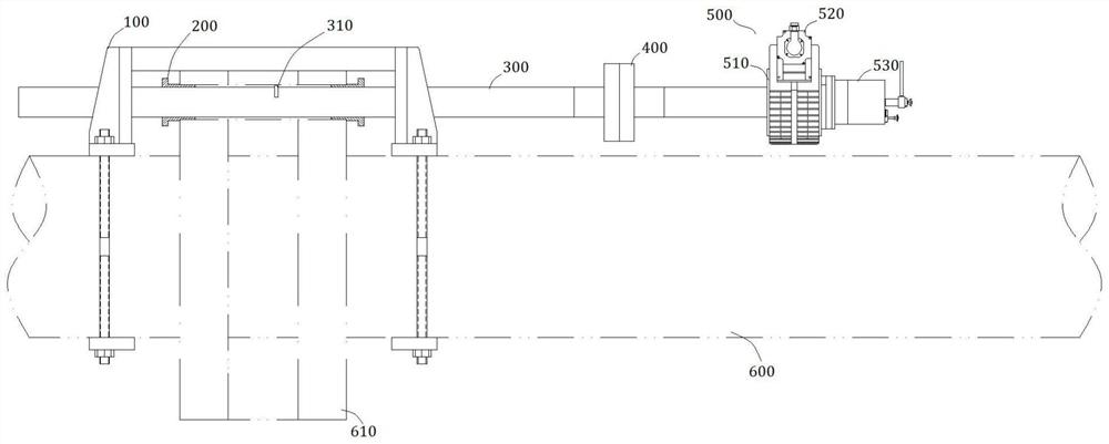 Shaft flange boring machine