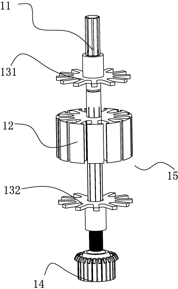 Series excited motor rotor assembly machine