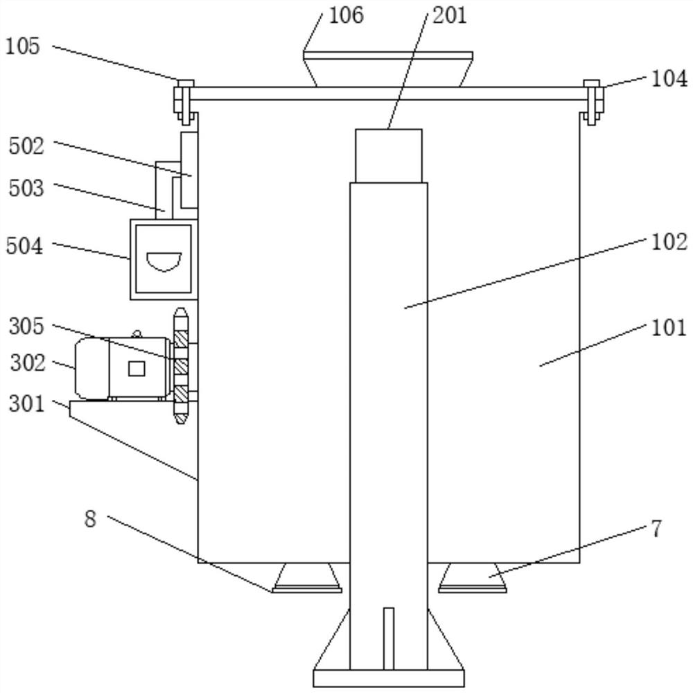 Natural graphite crushing device for lithium battery processing