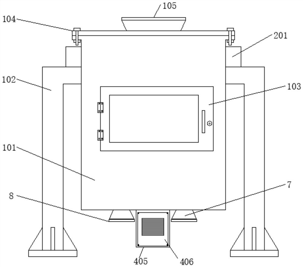 Natural graphite crushing device for lithium battery processing