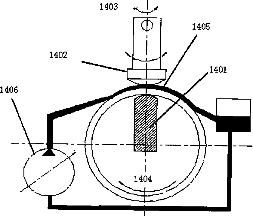 Magnetorheological finishing device for super large caliber aspheric surface optical part