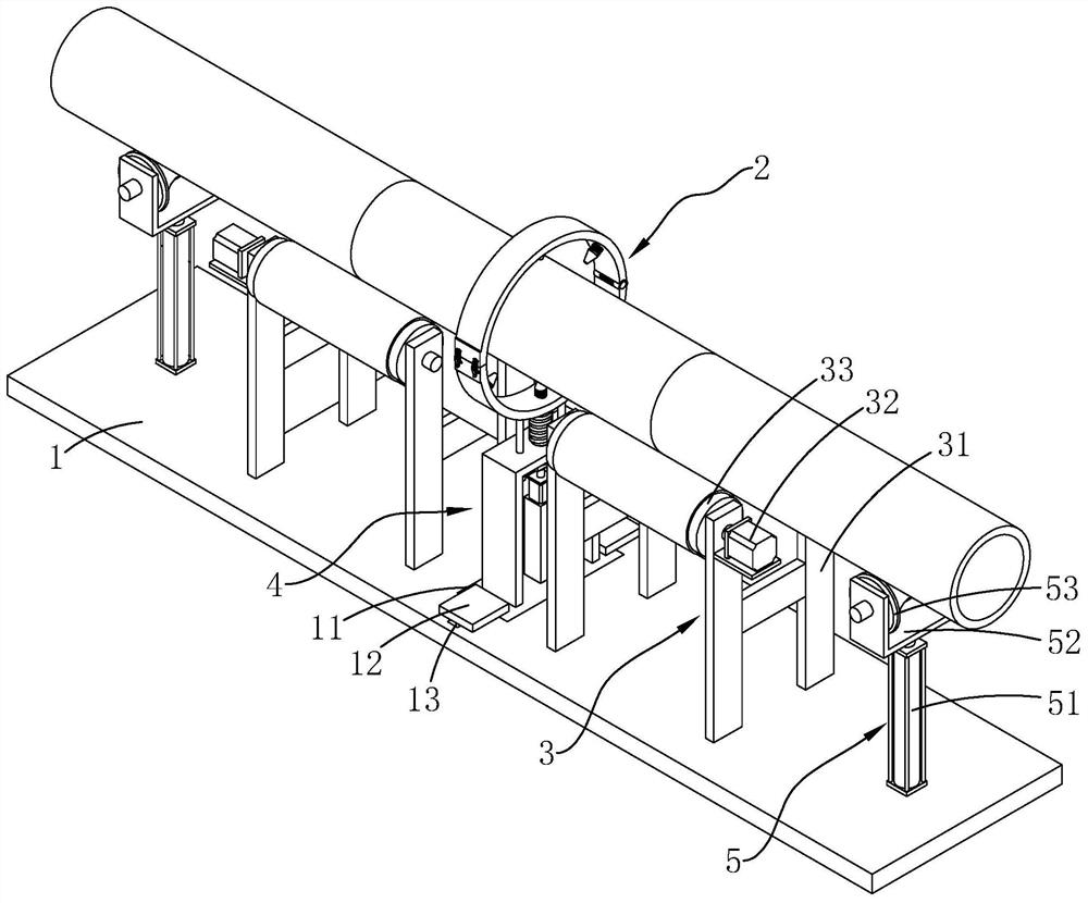 Ultrasonic nondestructive testing device and method for welding seam of steel pipe