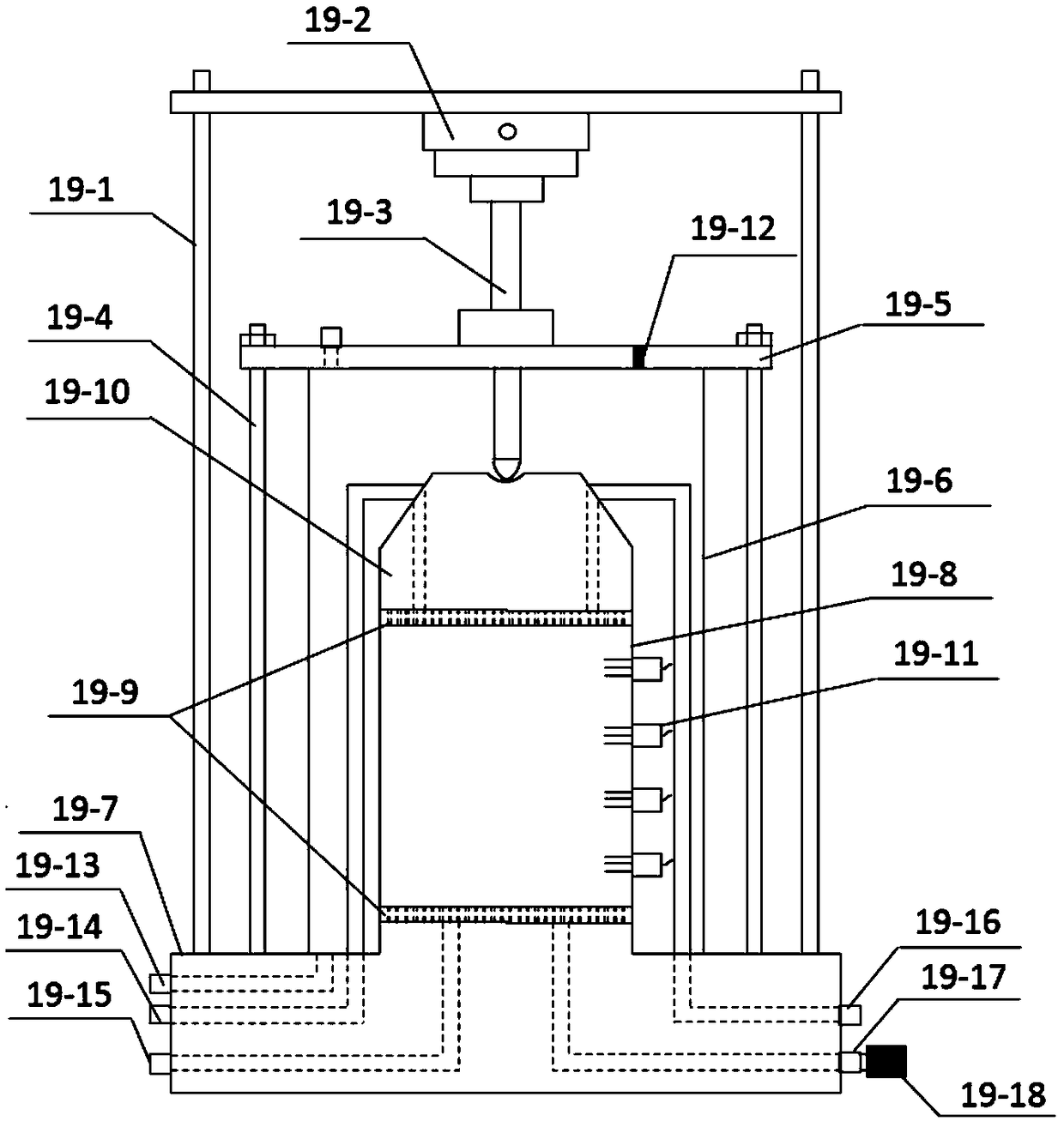 Saturated permeability coefficient testing system and method capable of simulating wet-dry cycle effect of sock-soil body