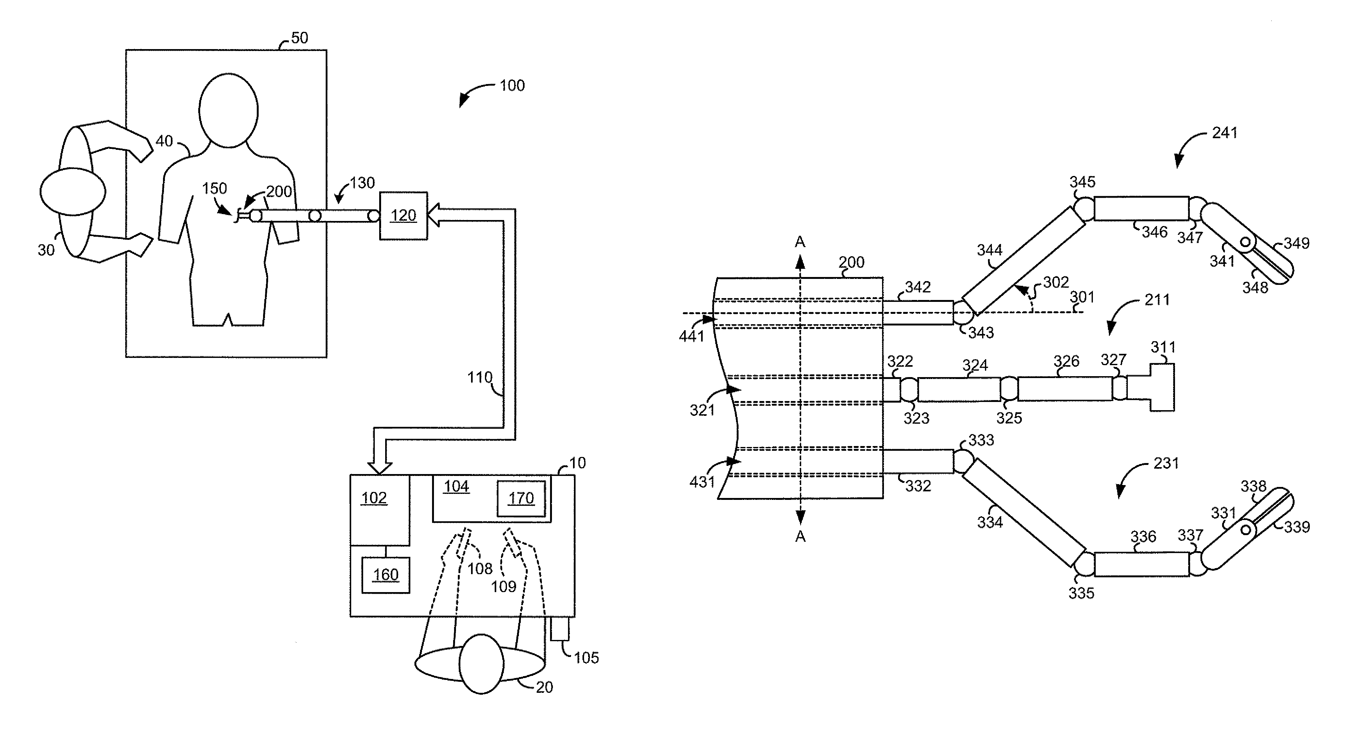 Medical robotic system with image referenced camera control using partitionable orientational and translational modes