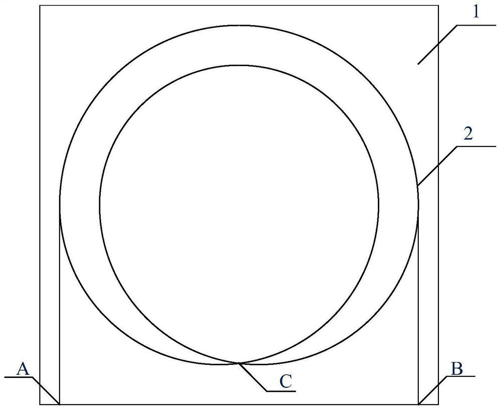 Laser heat dissipation material with similar optical fiber waveguide structure