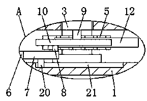 Rotating mechanism of ceramic edge-scraping device