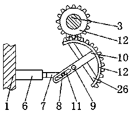 Rotating mechanism of ceramic edge-scraping device