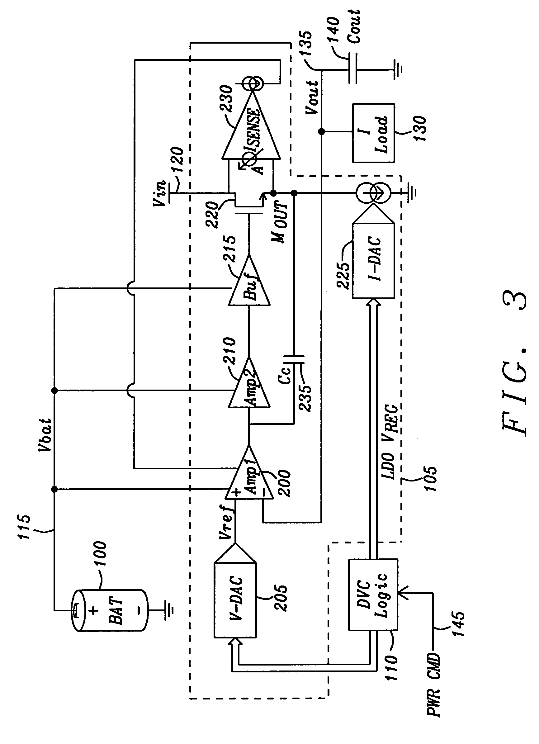 Low drop-out voltage regulator with dynamic voltage control