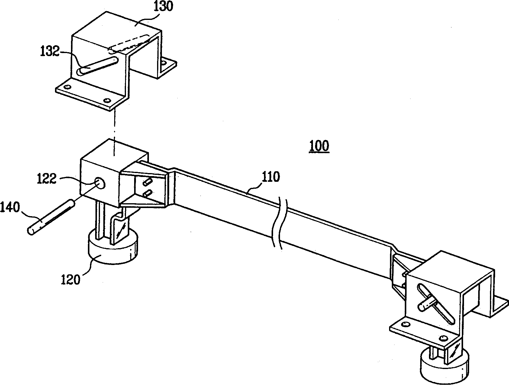 Automatic structure for regulating level part and preventing frame from opening of washing machine