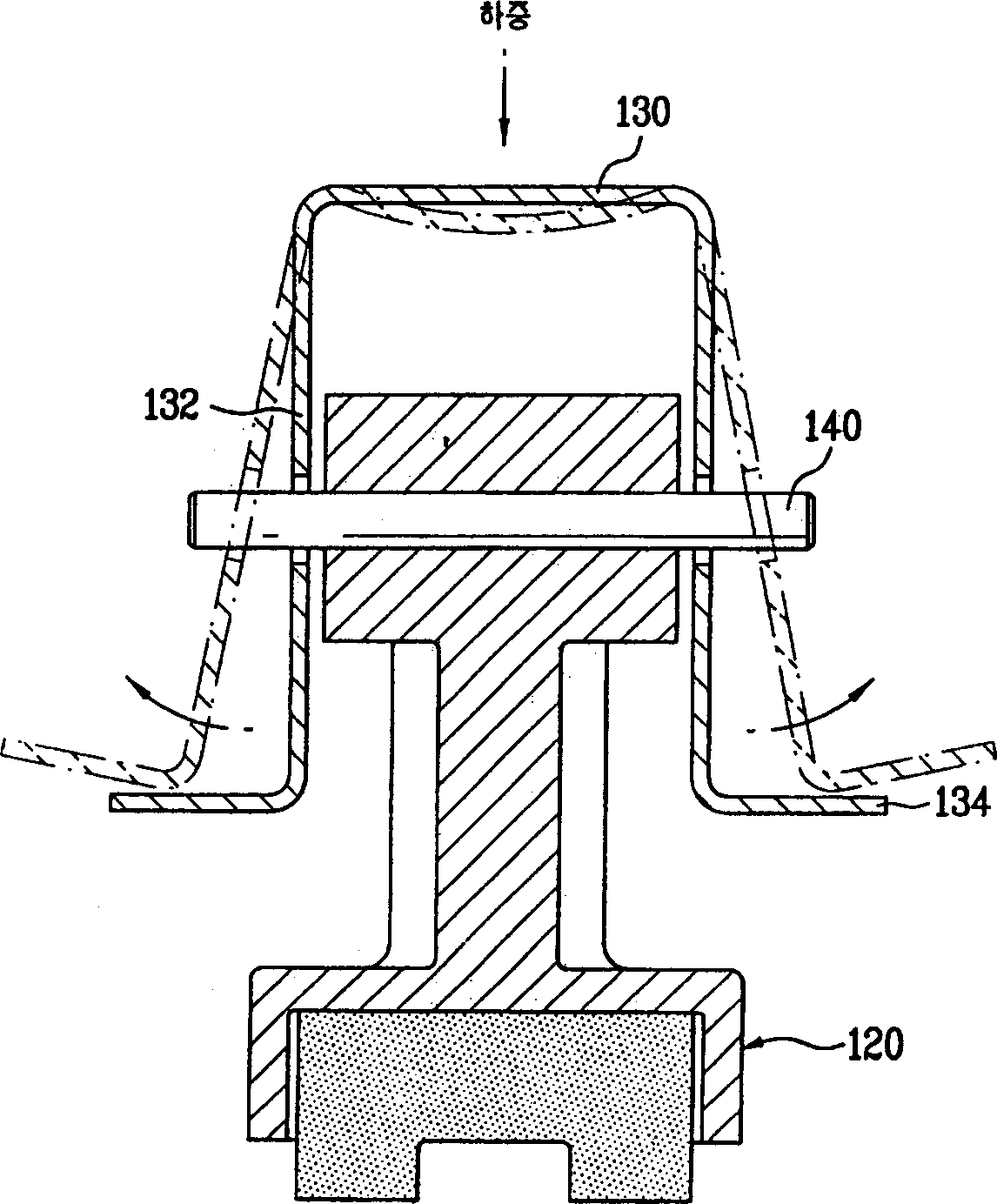 Automatic structure for regulating level part and preventing frame from opening of washing machine