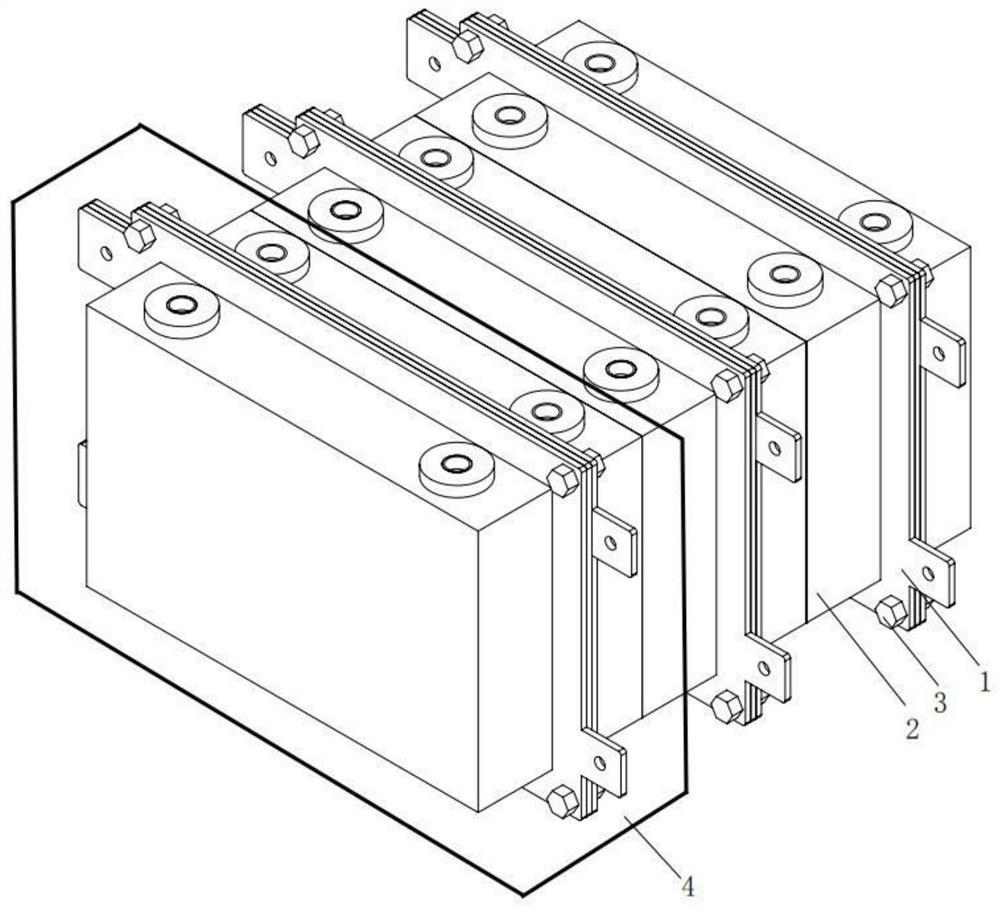 A lithium battery cooling device for new energy vehicle batteries