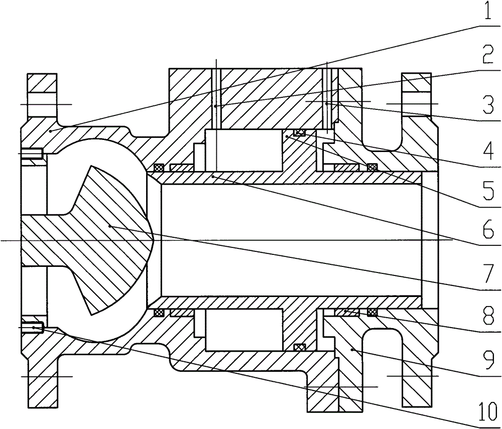 Built-in driven pneumatic valve