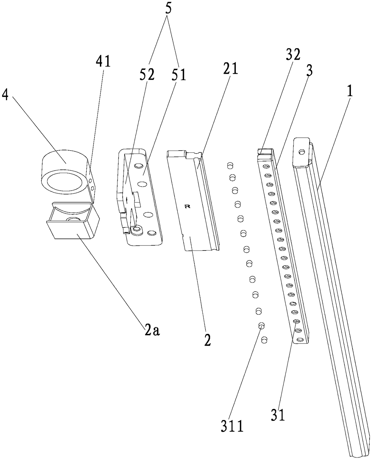 Lifting mechanism for ultra-thin display bracket