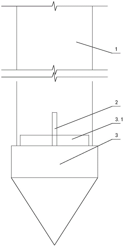 Piling anti-jamming sinking pipe of cast-in-situ pile and its construction technology