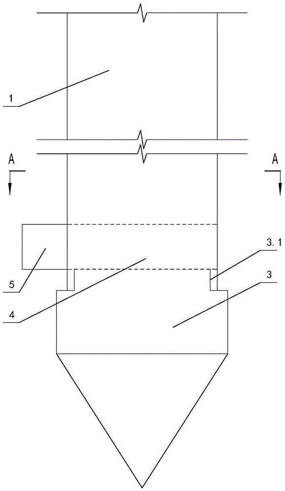 Piling anti-jamming sinking pipe of cast-in-situ pile and its construction technology