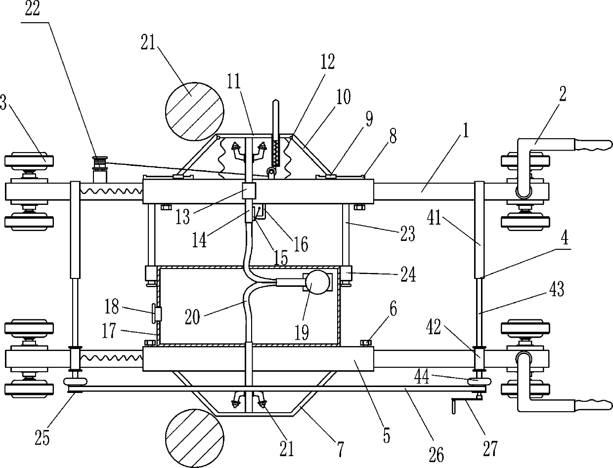 Watering machine for mine reclamation