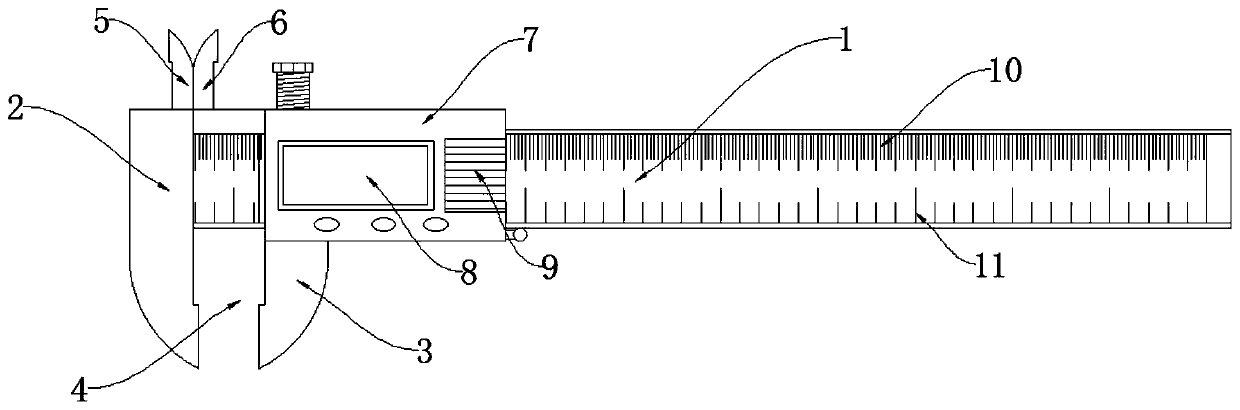 Vernier caliper with high measurement precision