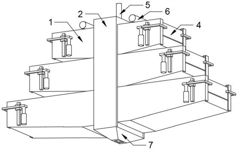 Precipitated sludge concentration device and concentration method for epoxy resin wastewater treatment