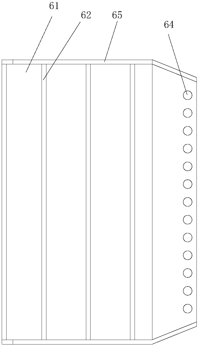 Water falling plate component and water falling oxygenation catalytic oxidation ecological ditch