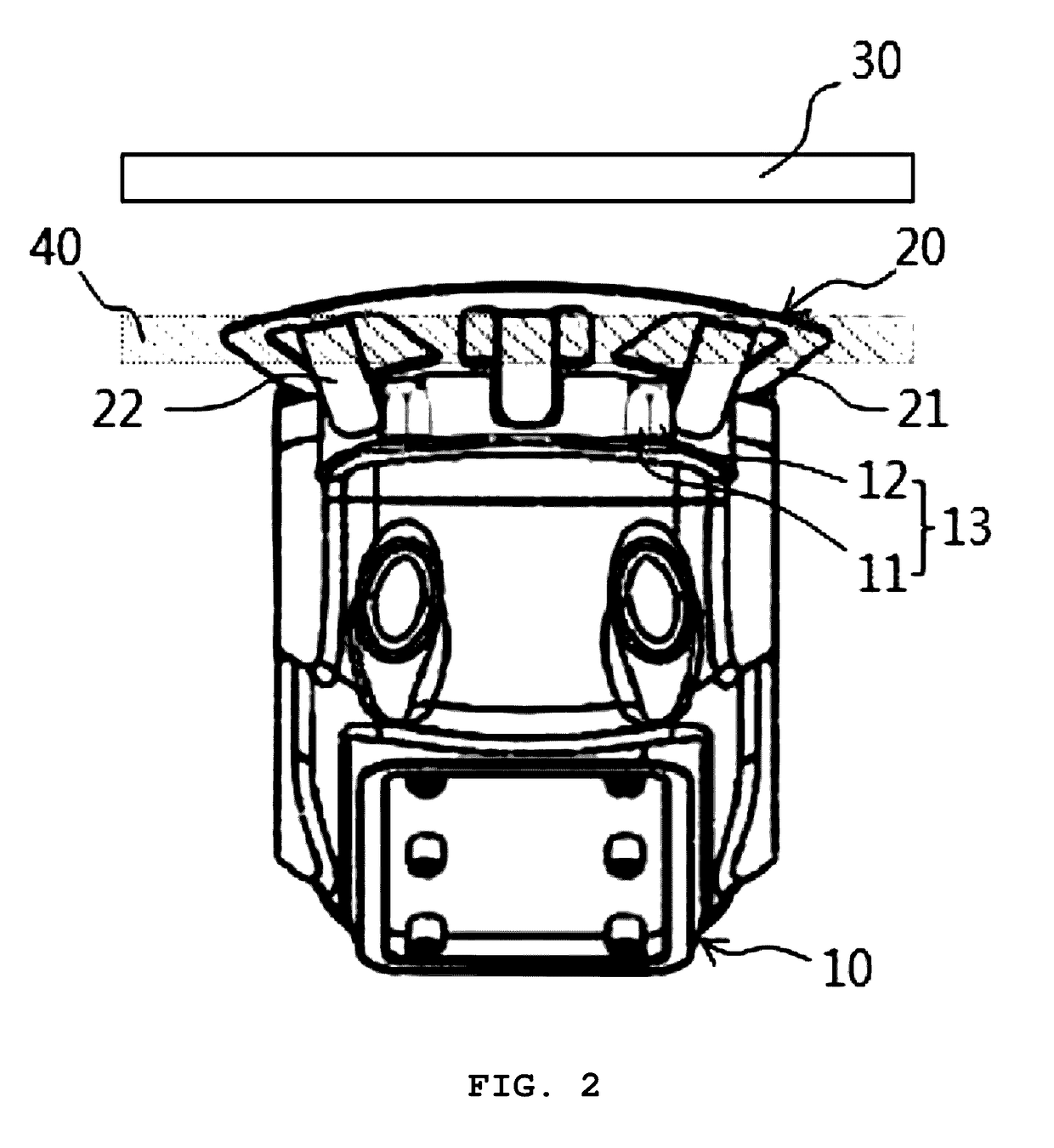 Mobile robot having reflector