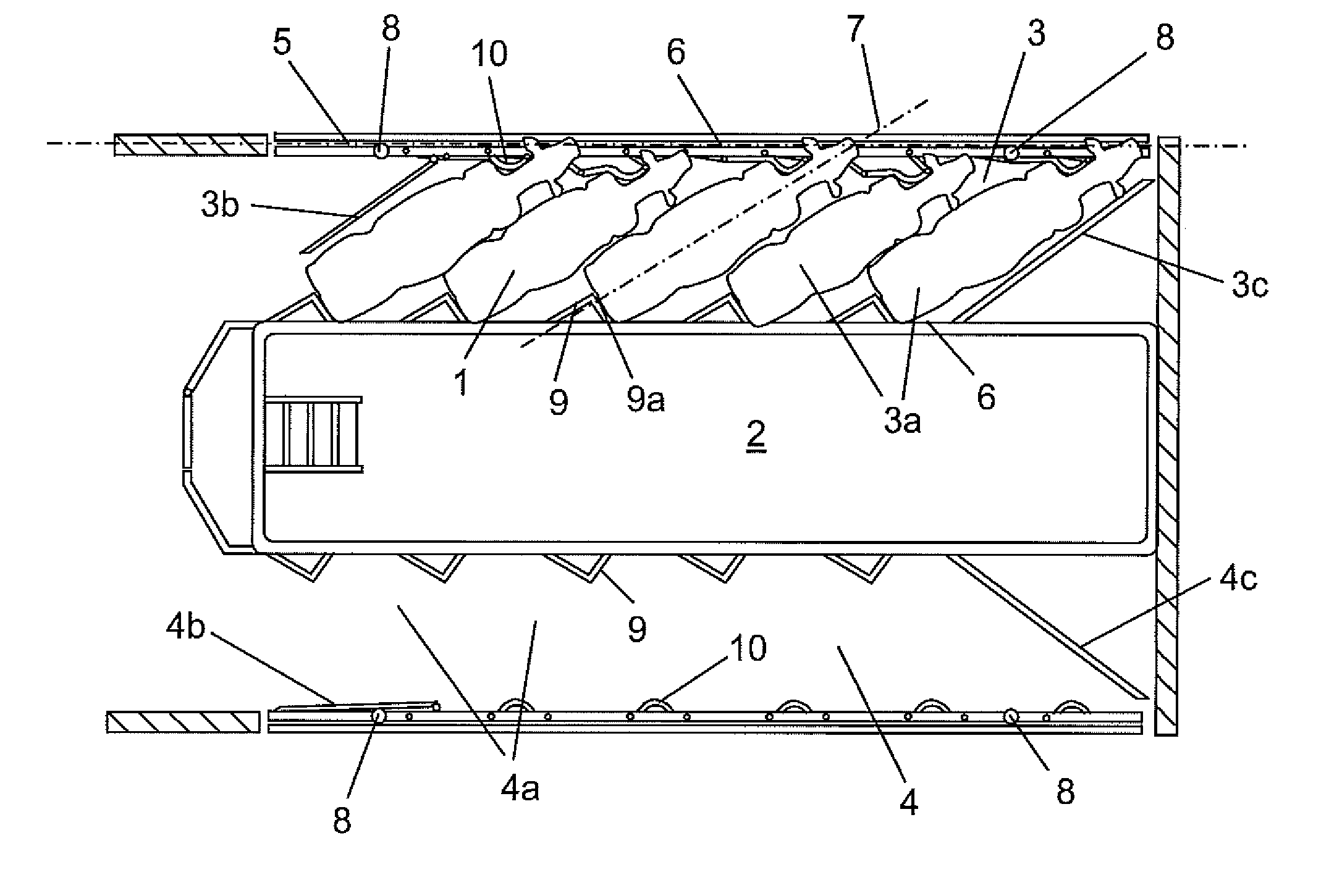 Arrangement for positioning milking animals in a milking parlour