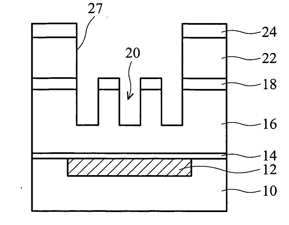 Partial-via-first dual-damascene process with tri-layer resist approach