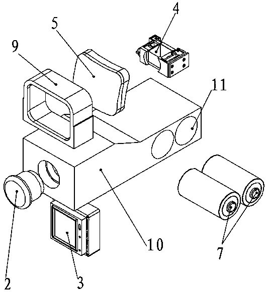 Reflecting type white light thermal image two-in-one sighting telescope