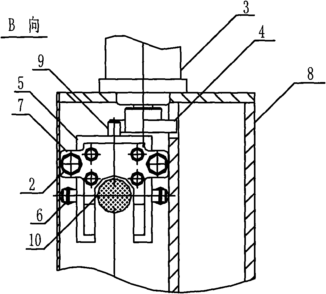 Impact deicing mechanism of overhead line deicing robot