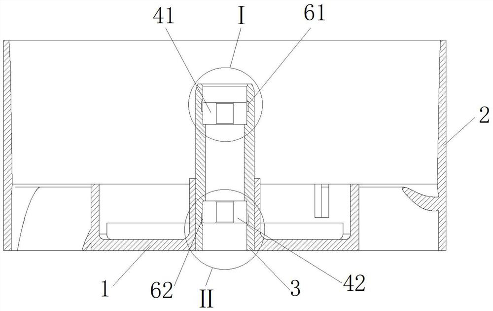 Novel middle pipe structure for mounting ball bearing