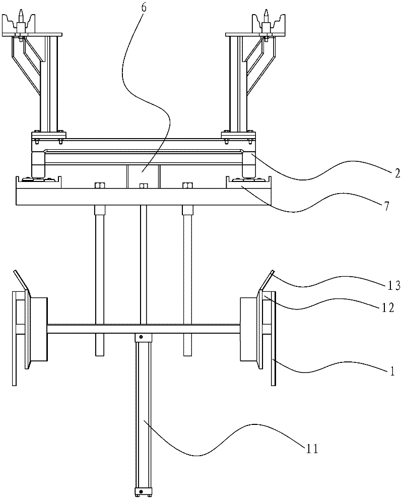 Automobile body conveying device