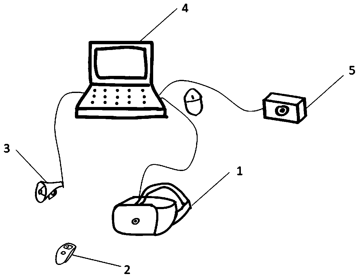 Autism virtual teaching system, method and equipment based on virtual reality technology