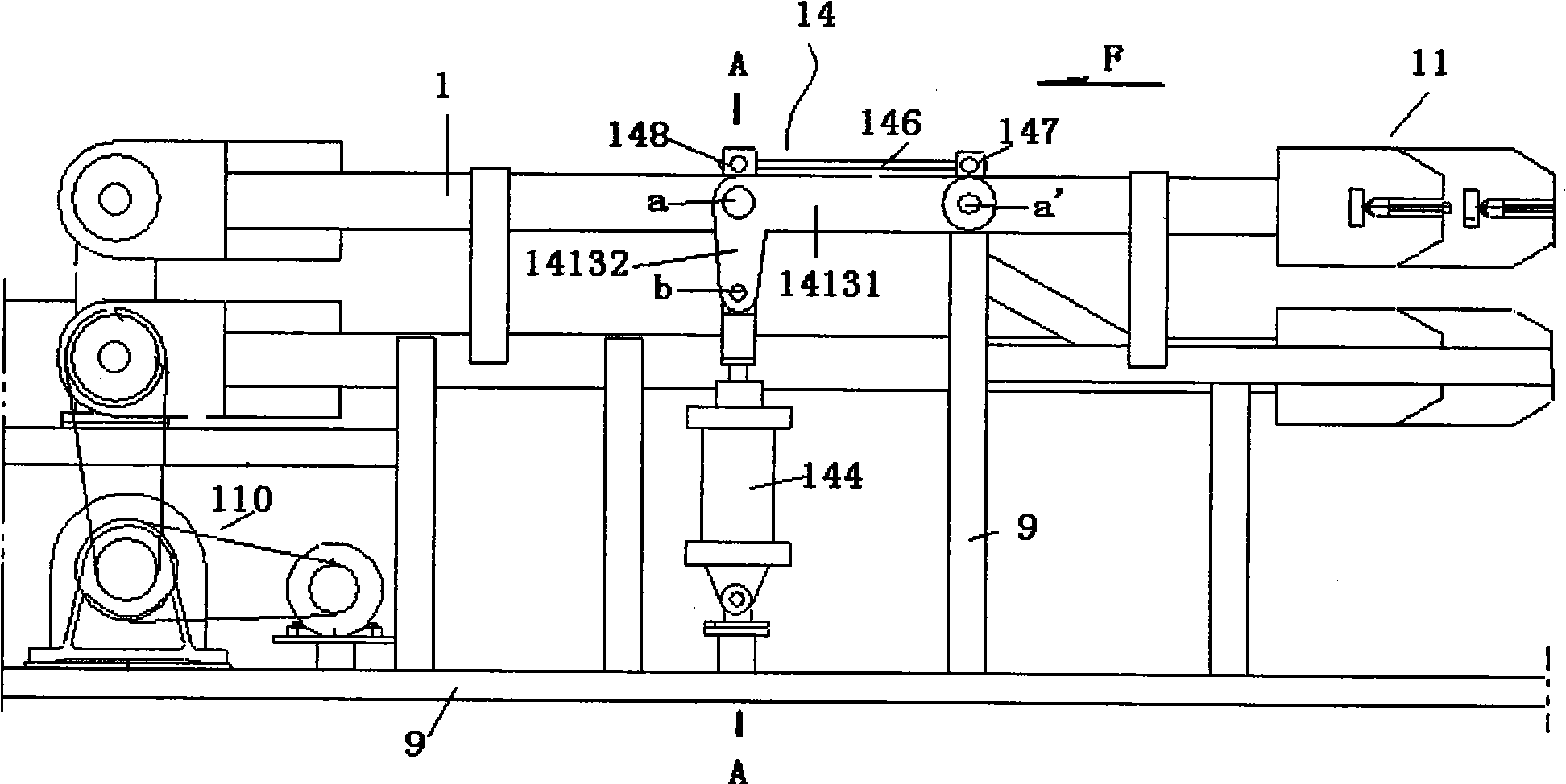 Composite material pultrusion machine