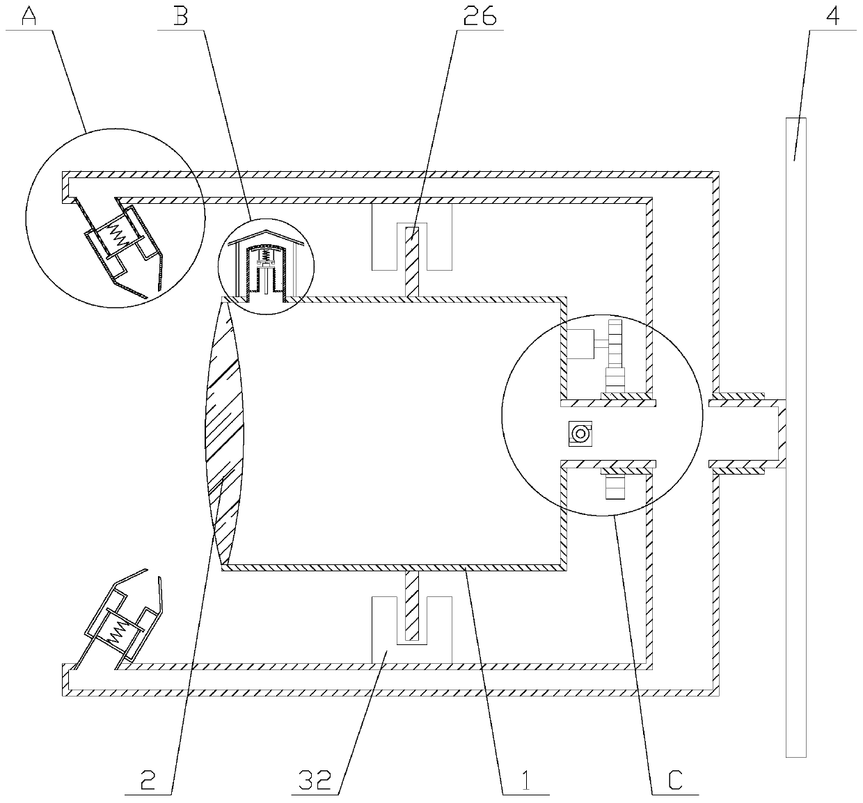 Clear-shooting monitoring device based on block chain technology