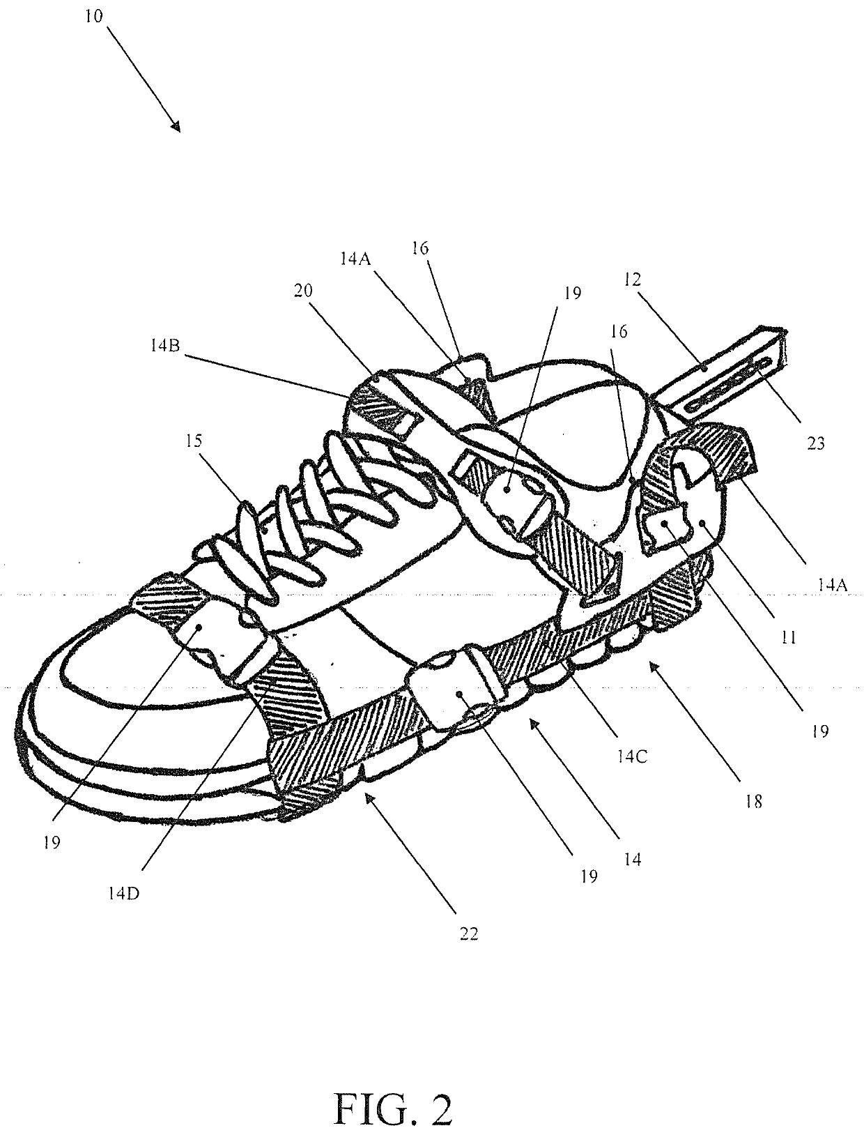 System for rehabilitating the walk and weight supporting device for such