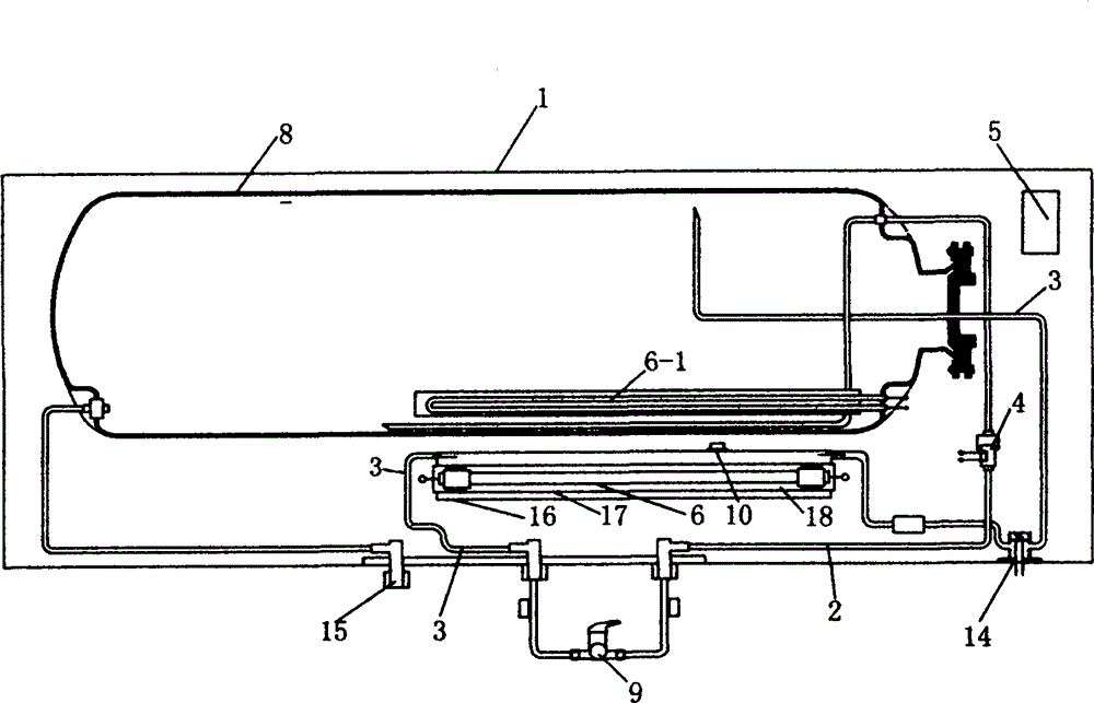 External optical wave heating instant-heating electric water heater provided with water flow sensor with pressure reduction function