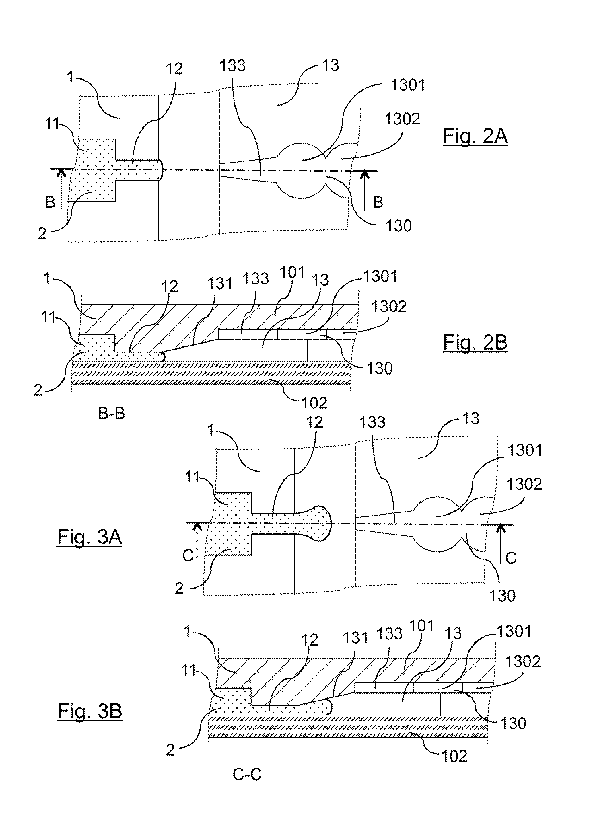 Microfluidic circuit allowing drops of several fluids to be brought into contact, and corresponding microfluidic method