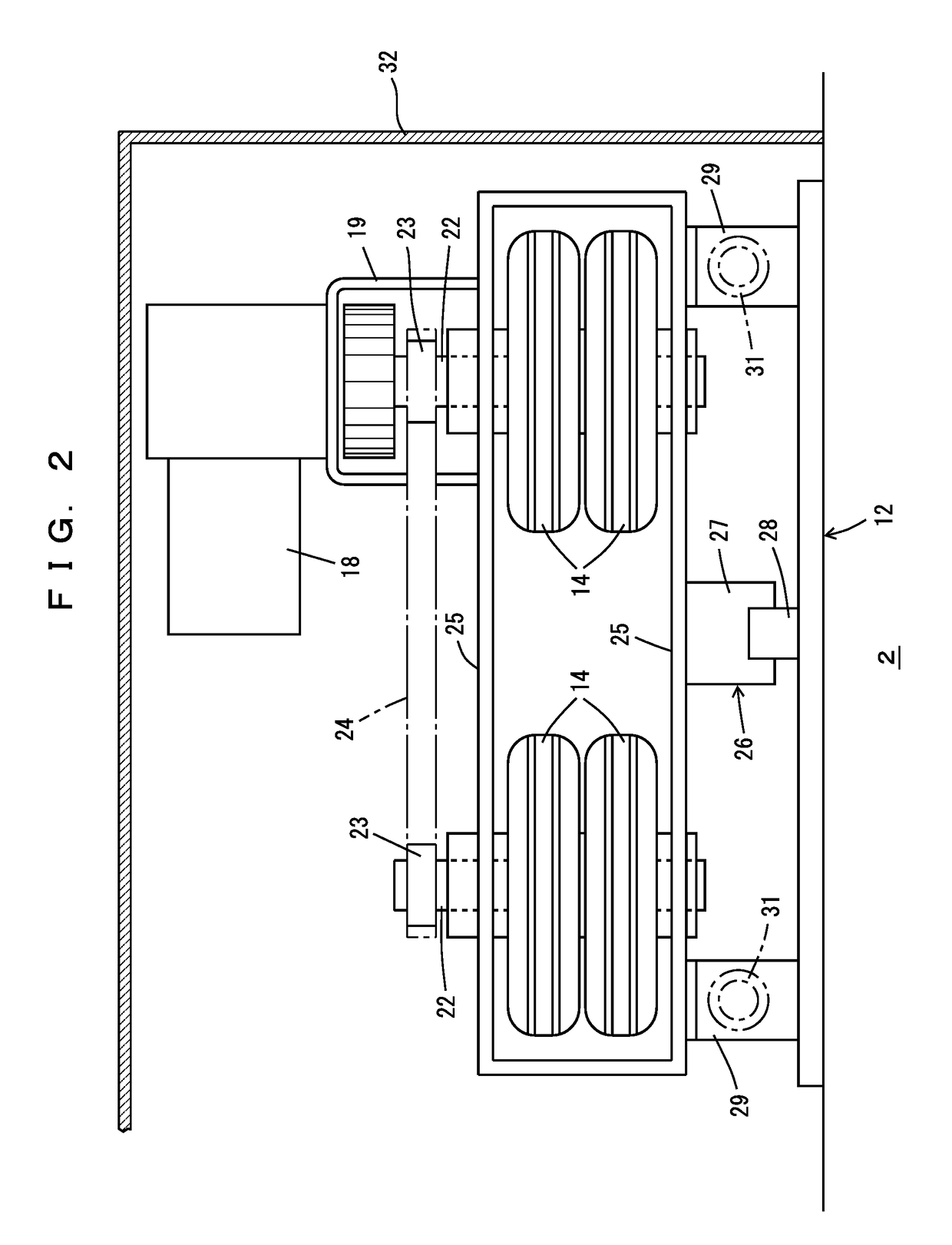 Truck transporting device