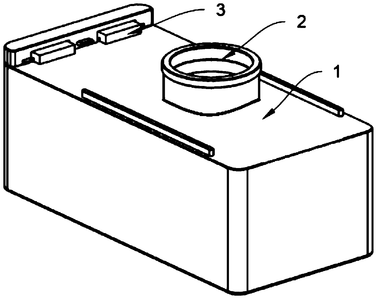 Device for removing complex background interference in criminal investigation fingerprint imaging