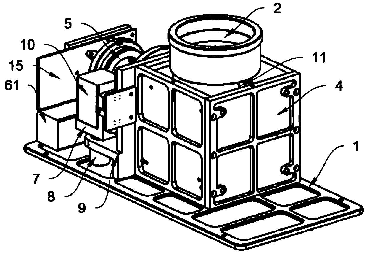 Device for removing complex background interference in criminal investigation fingerprint imaging