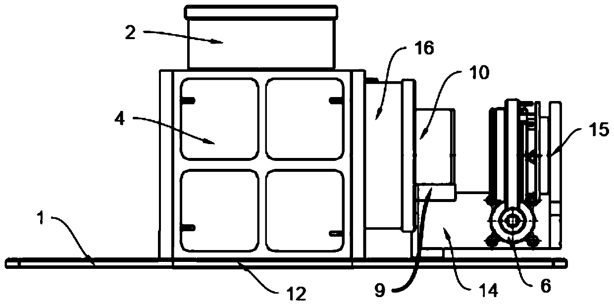 Device for removing complex background interference in criminal investigation fingerprint imaging