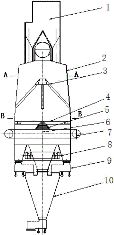 Vertical adverse current waste heat recycling device and method for sintering ore