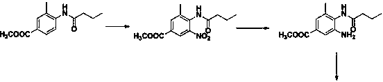 Preparation method of telmisartan intermediate