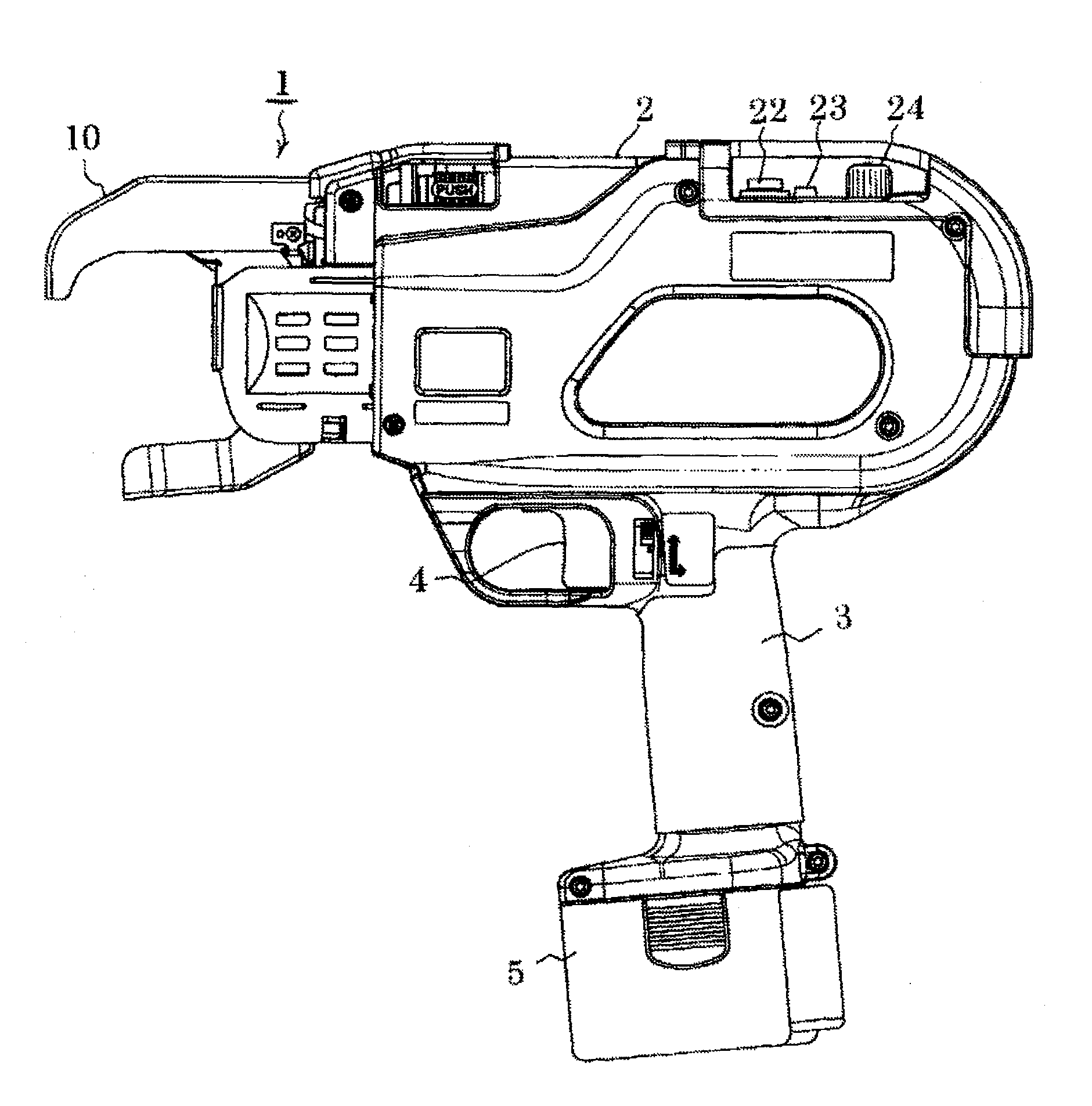 Reinforcing bar binding machine